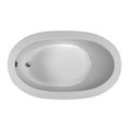 Reliance Baths Reliance Baths R6036ODIS-W Oval 60 x 36 in.Soaking Bathtub With End Drain; White Finish R6036ODIS-W